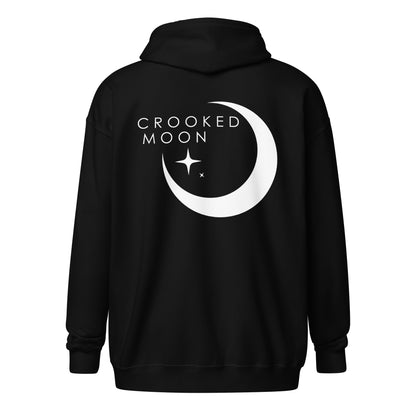 Crooked Moon Zip Hoodie