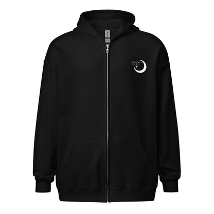 Crooked Moon Zip Hoodie